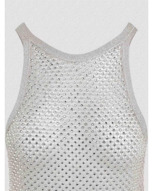 Tom Ford Gray Lurex Knit Top