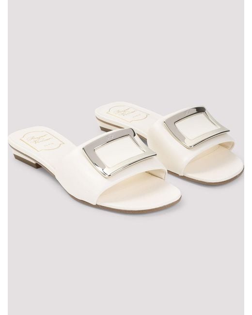 Roger Vivier Natural Padded Mule