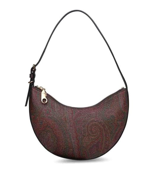 Etro Brown Small Hobo Bag