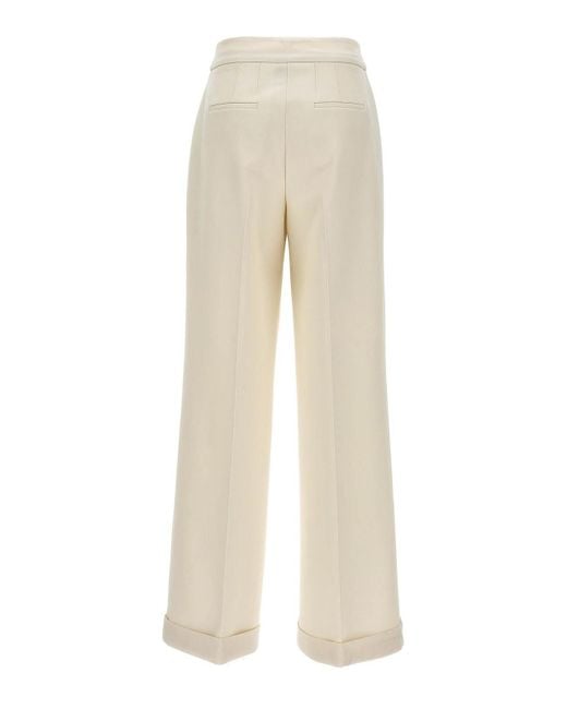 Kiton Natural Loose Leg Pants