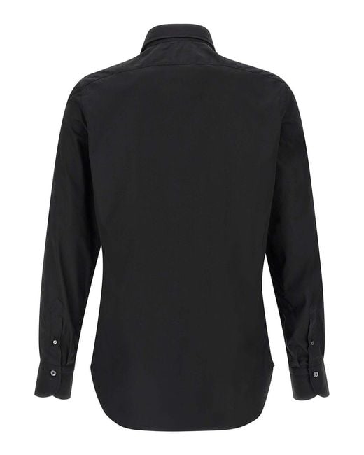 Finamore 1925 Black Napoli Shirt for men