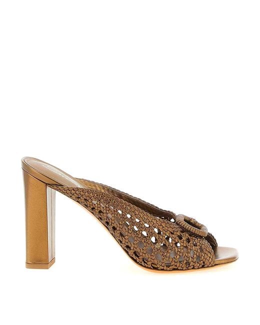 Santoni Brown Luce Sandals