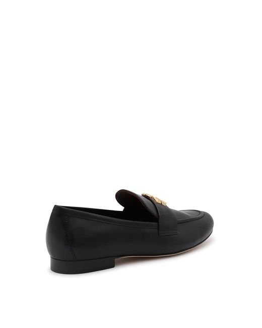 Tory Burch Black Leather Loafers