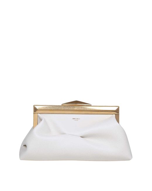 Jimmy Choo White Diamond Clutch