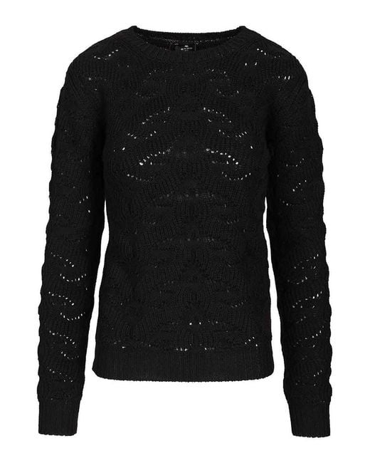 Etro Black Paisley Sweater