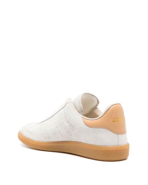 Isabel Marant White Brycy Suede Sneakers