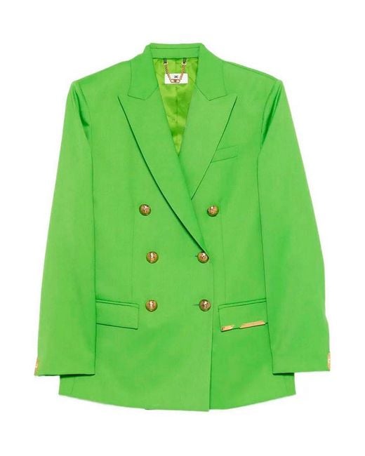 Elisabetta Franchi Green Jacket