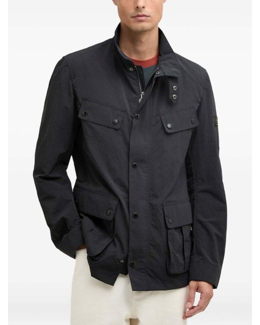 Barbour Blue Coat With Pocket for men