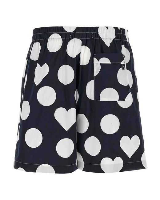 Jacquemus Blue Cotton Bermuda Shorts for men