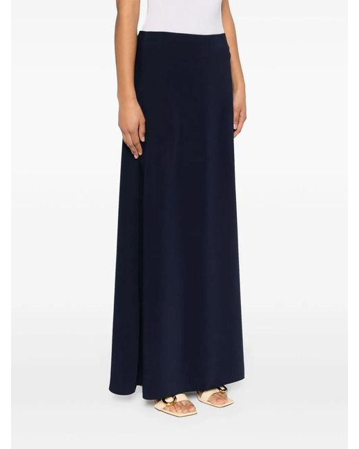 P.A.R.O.S.H. Blue Embroidered Skirt