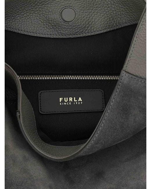 Furla Black Lara Medium Shoulder Bag