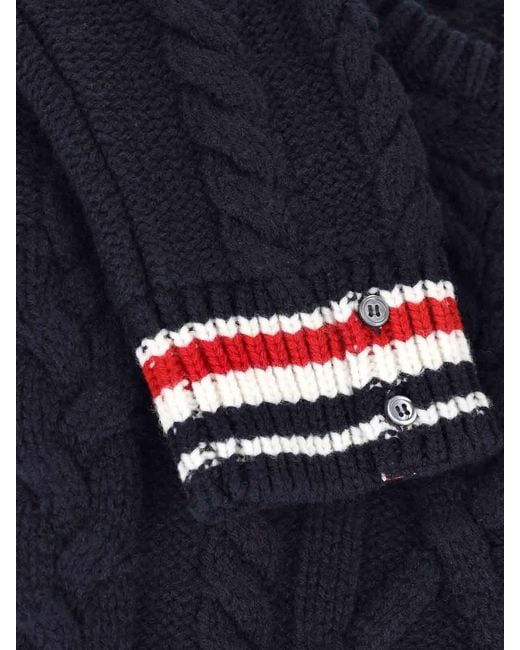 Thom Browne Blue Virgin Wool Sweater for men