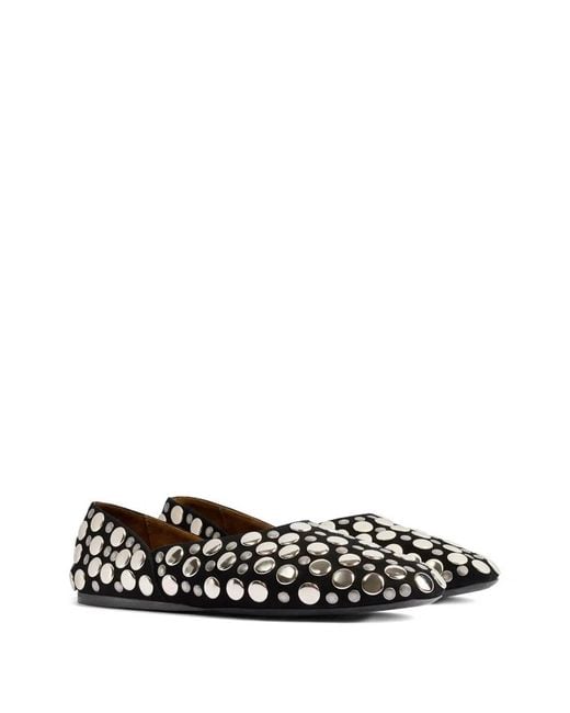Khaite White Jane Ballerinas