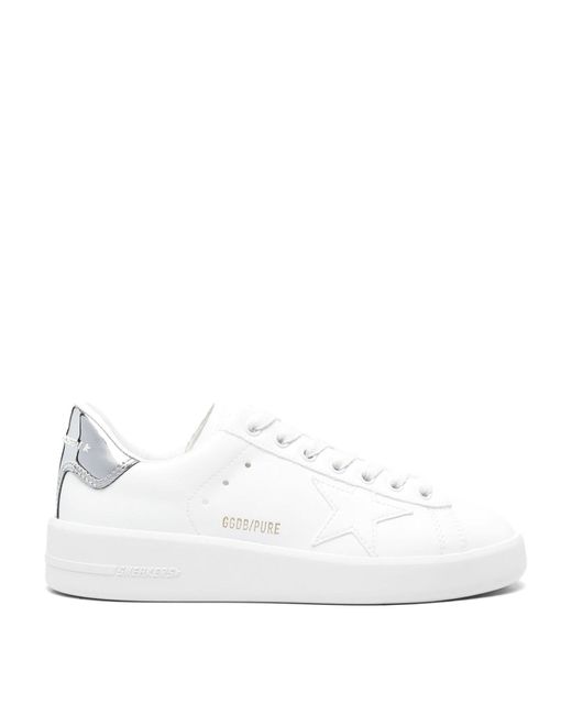 Golden Goose Deluxe Brand White Purestar Faux-leather Sneakers