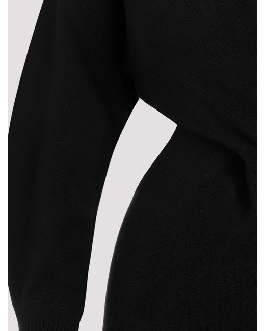 McQueen Black Wool Mini Dress