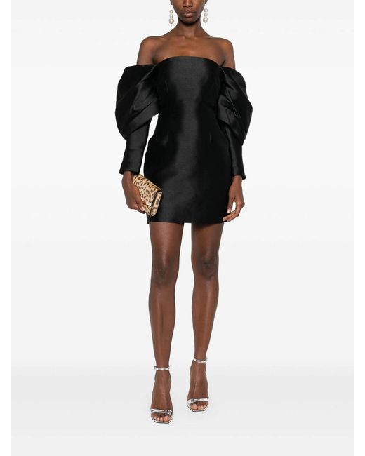 Solace London Black Freja Mini Dress