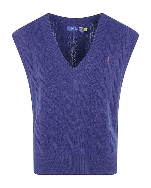 Polo Ralph Lauren Blue Sleeveless Pullover