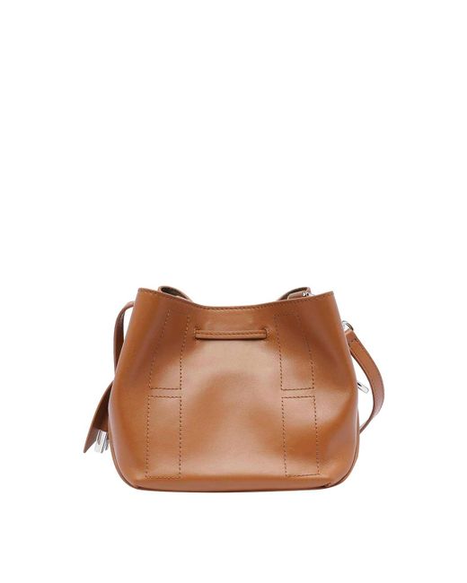 Hogan Brown Mini Hocket Bucket Bag