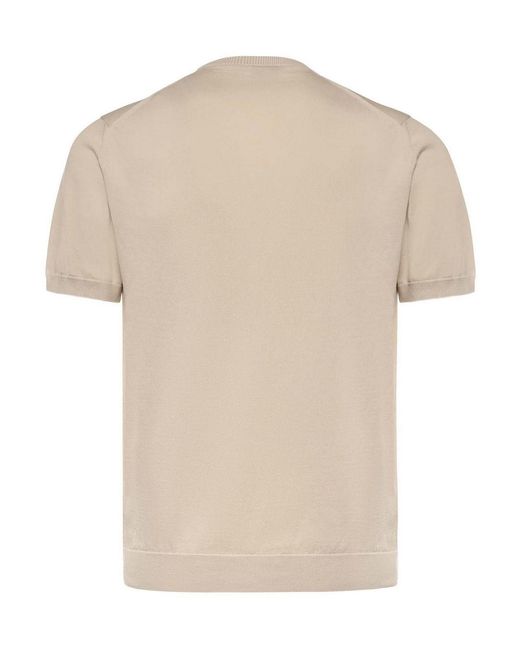 Eleventy Natural Cotton T-Shirt for men