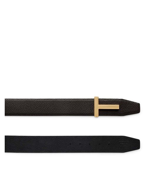 Tom Ford White Ridge T Reversible Belt for men
