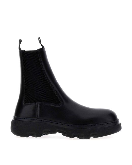 Burberry Black Chelsea Boots, Ankle Boots for men