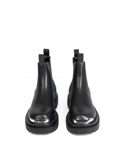 Just Cavalli Black Ankle Boots for men
