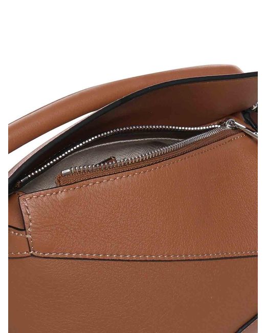 Mini Bag Puzzle di Loewe in Brown