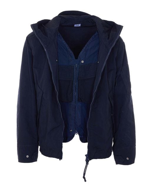 C P Company Blue Total Eclipse Jacket for men