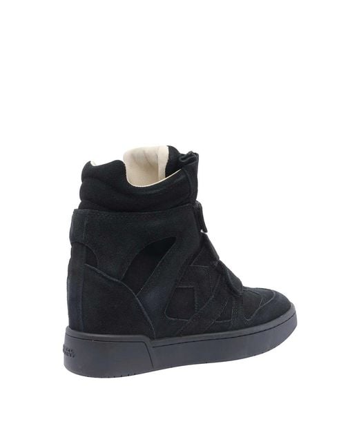 Isabel Marant Black Bekett High Top Sneakers