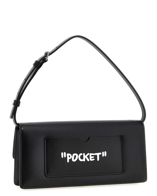 Off-White c/o Virgil Abloh Black Jitney 10 Shoulder Bag
