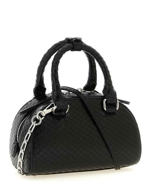 DIESEL Black 1Dr Dome Mini Crossbody Bag