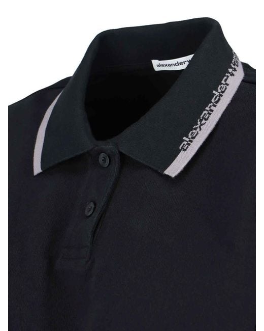 Alexander Wang Black Polo Logo