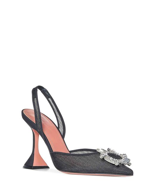 AMINA MUADDI White Begum Mesh Sling 95 Mesh Pumps