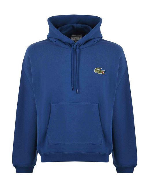 Lacoste Blue Cotton Sweatshirt for men