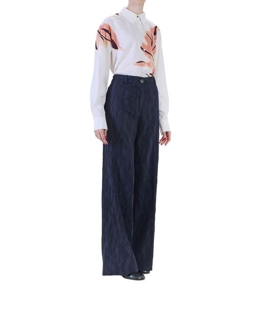 Paul Smith Blue Pantalone Largo