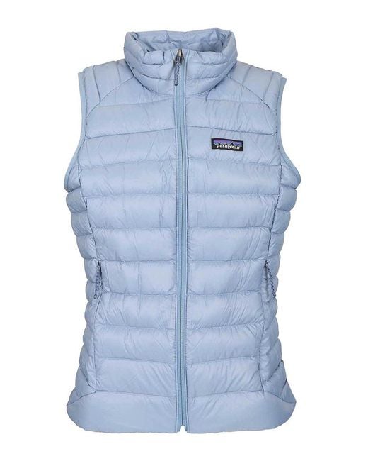 Patagonia Windproof Down Vest Coats Light Blue