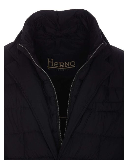 Herno Black Down Jacket for men