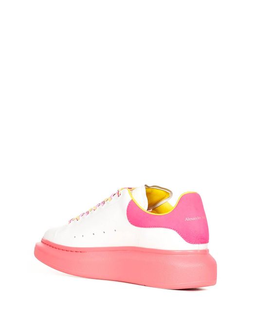 Alexander McQueen Pink Oversize Sneakers With Fuchsia Detail