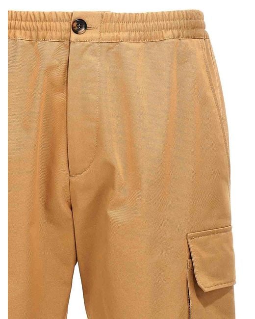 Marni Natural Gabardine Cargo Pants for men