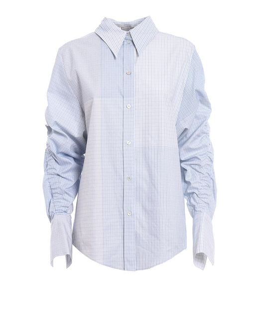 Stella McCartney Blue Thandie Ovesized Cotton Shirt