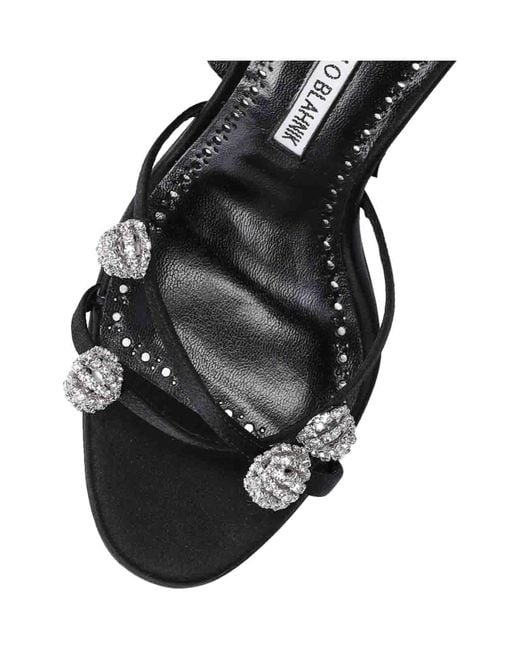 Manolo Blahnik Black Sandals