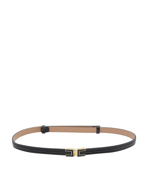 Elisabetta Franchi White Belt With Logo