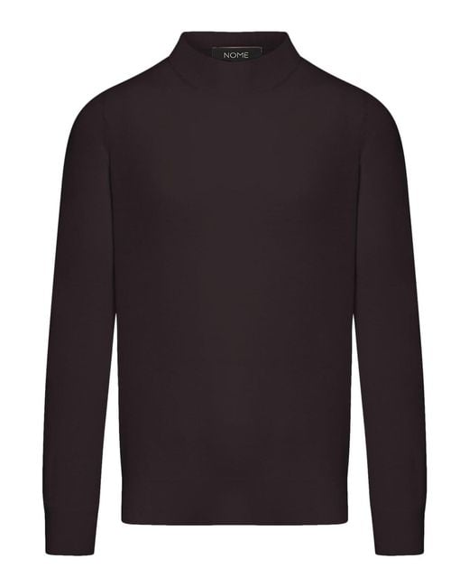 Nome Blue Wool Turtleneck for men