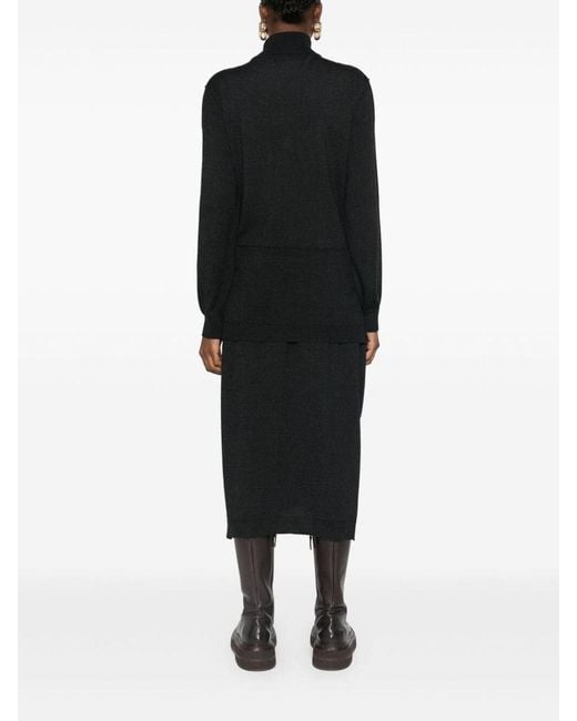 Lemaire Black Midi Dresses
