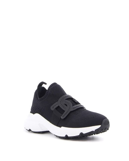 Tod's Blue Tech Fabric Slip On Sneakers