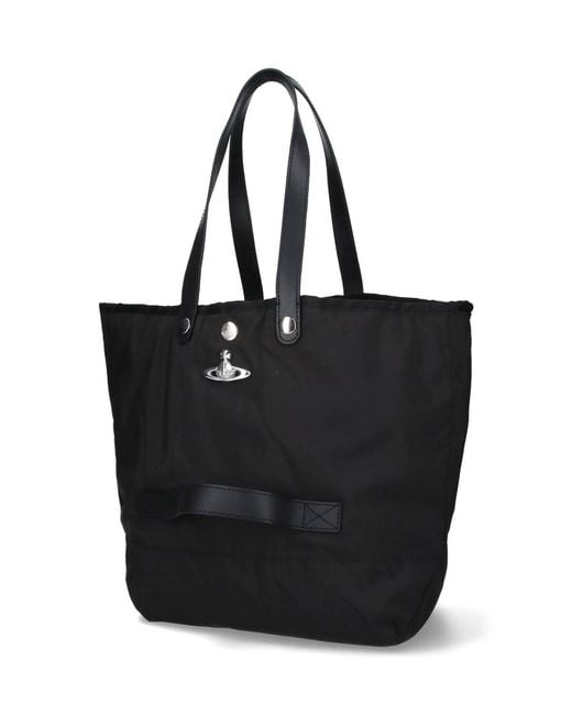 Vivienne Westwood Black Medium Tote Bag