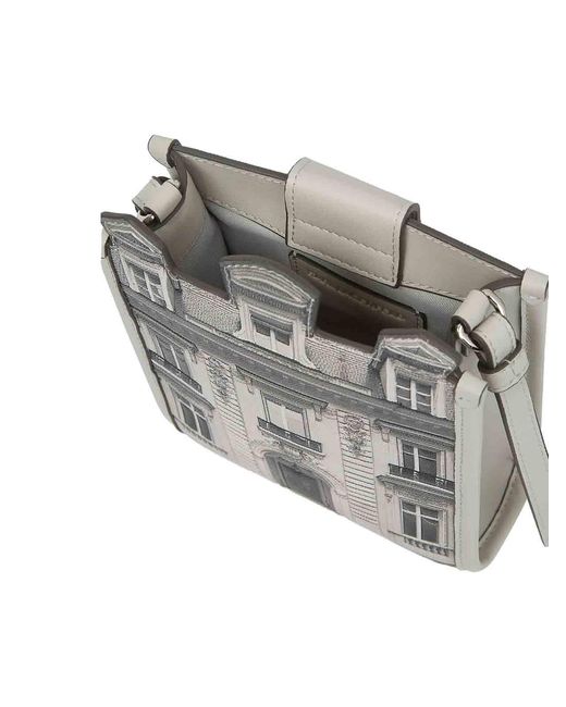 Karl Lagerfeld Gray Sg Maison Cb Phone Pouch