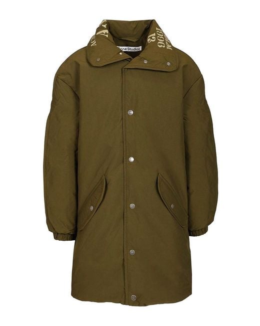 Acne Green Omero Down Jacket for men