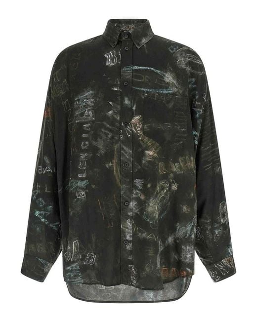 Balenciaga Black Cocoon Shirt for men
