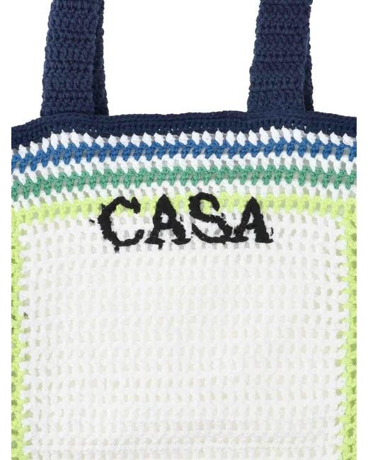 Casablanca Blue Logo Tote Bag for men